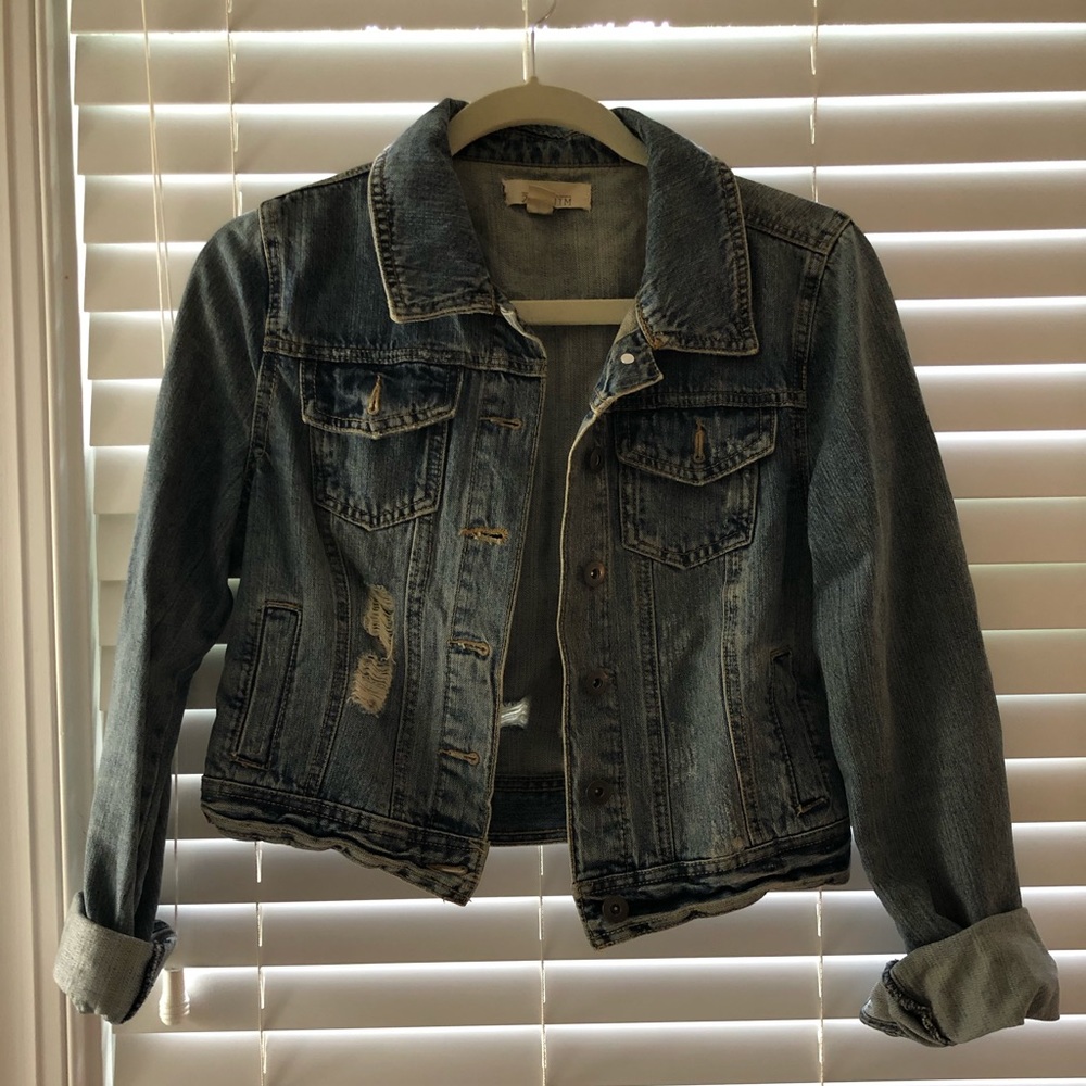 Distressed Jean Jacket